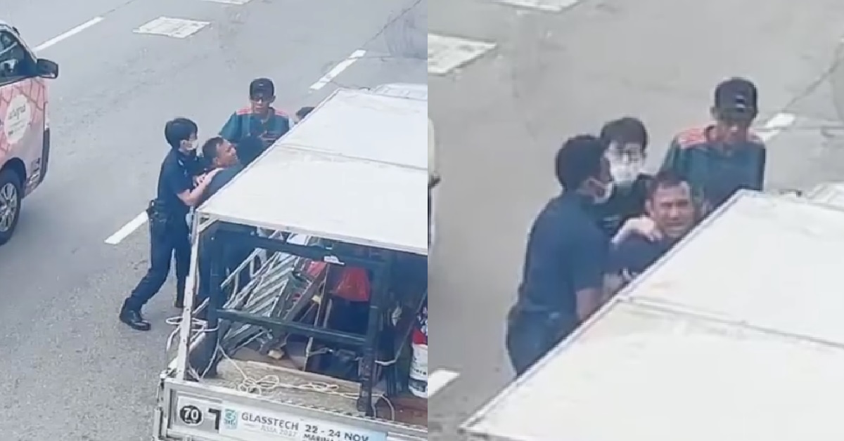 SUSPECT ARRESTED BY POLICE AT GEYLANG, TURNED OUT TO BE WANTED MAN