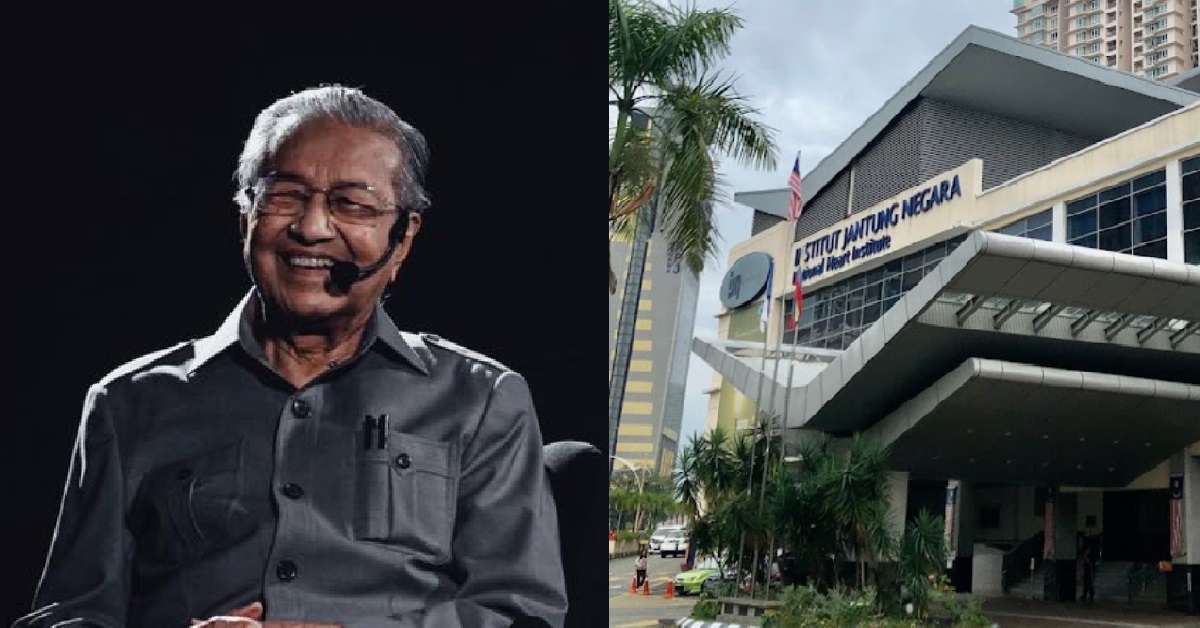MAHATHIR HOSPITALISED FOR THE 3RD TIME, ADMITTED TO CARDIAC UNIT