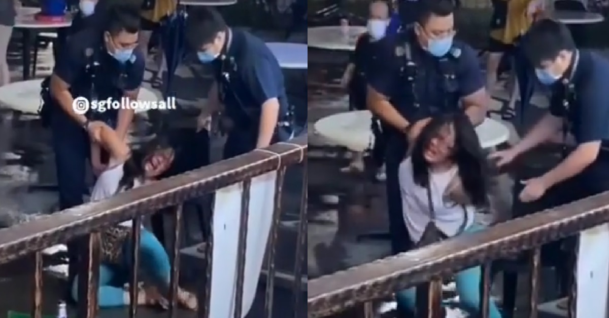 WOMAN ALLEGEDLY INTOXICATED & MAKING A SCENE @ COFFEESHOP, ARRESTED