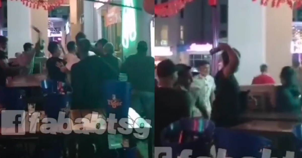 FIGHT BETWEEN AH BENGS – THROW BOTTLES, THROW CHAIRS, FREE FOR ALL