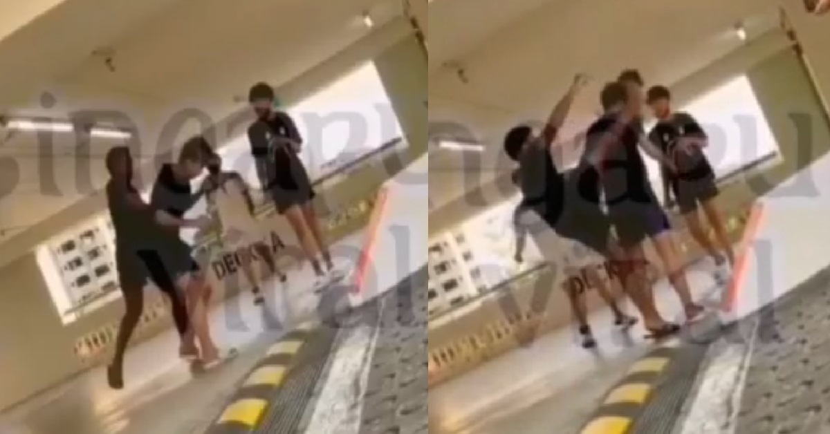 GANGSTERS MEET @ CARPARK FOR “SETTLEMENT” TALK, THEN PUNCH GUY IN THE FACE