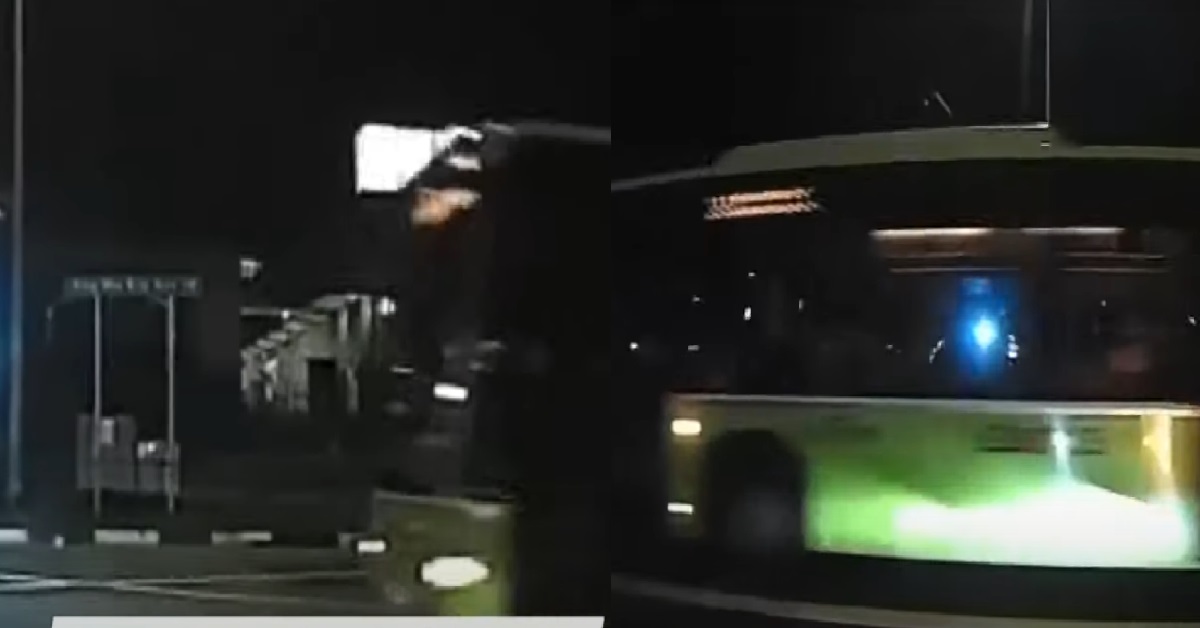 YET ANOTHER BUS SEEN BEATING RED LIGHT, THIS TIME AT ANG MO KIO AVE 10