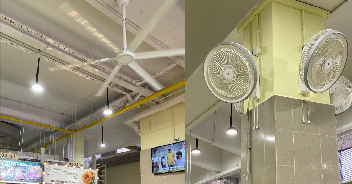 AMOY FOOD CENTRE REOPENS WITH WALL FANS EVERYWHERE, AFTER RENOVATIONS