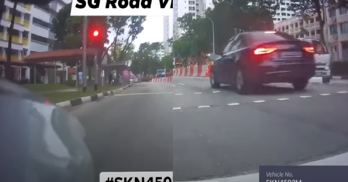 AUDI BEATS RED LIGHT AT HOUGANG BECAUSE DRIVER DOESN’T CARE ABOUT THE LAW