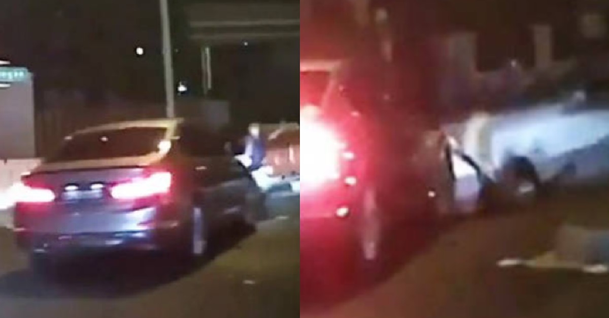 BMW DRIVER WHO RAN OVER WOMAN, ARRESTED FOR SUSPECTED DRINK DRIVING