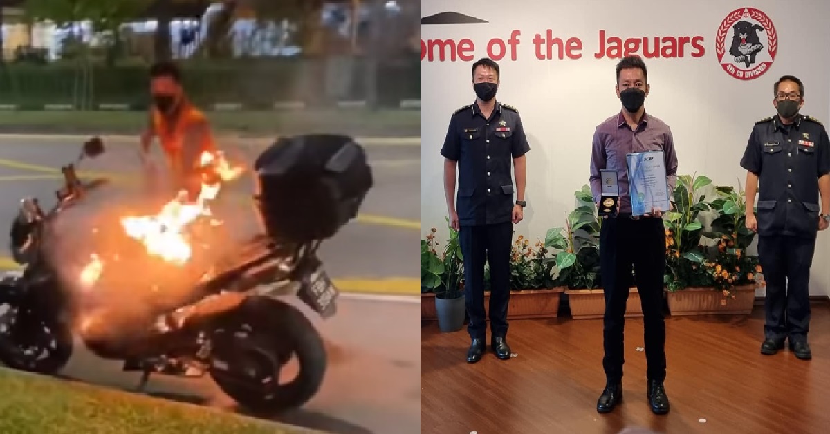 BUS CAPTAIN WHO RUSHED OUT OF BUS TO FIGHT FIRE, AWARDED BY SCDF FOR EFFORTS