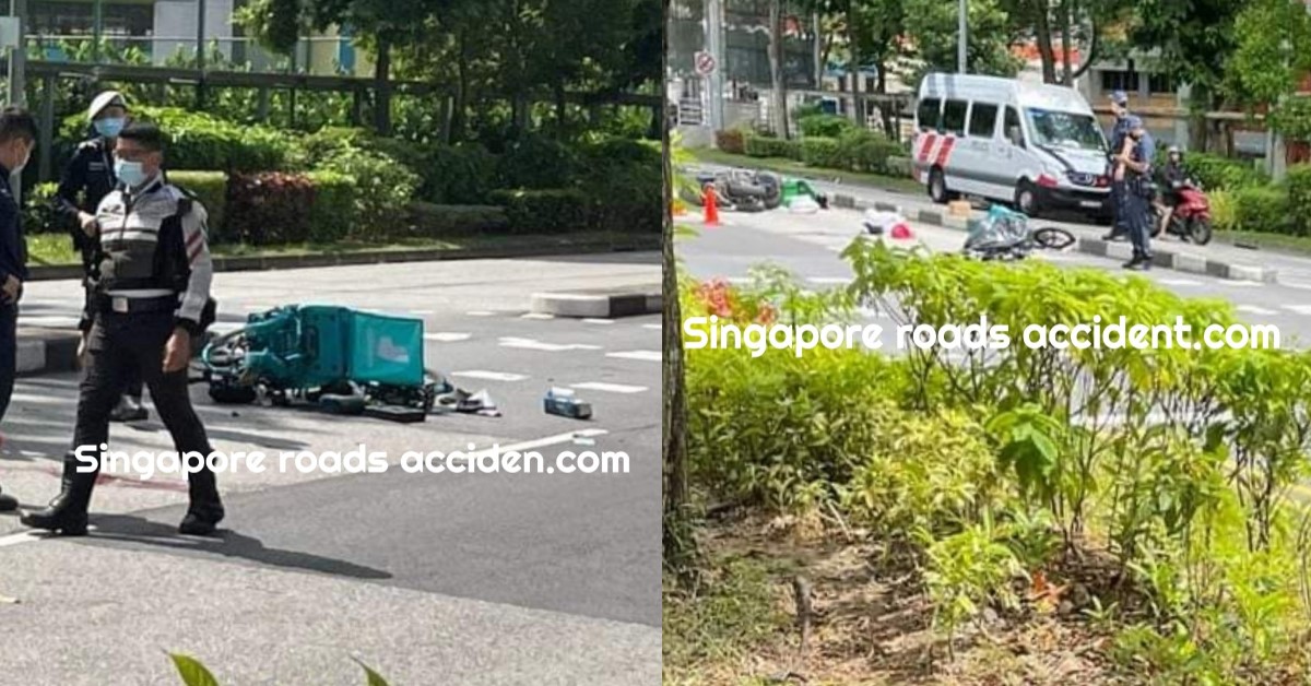 ACCIDENT OUTSIDE KRANJI PRIMARY SCHOOL BETWEEN BICYCLE AND MOTORBIKE