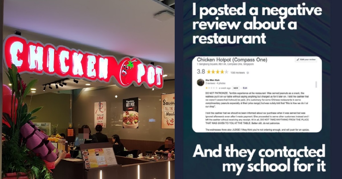 CHICKEN HOTPOT ISSUES STATEMENT, CALLS NUS STUDENT’S REVIEW “MISLEADING”