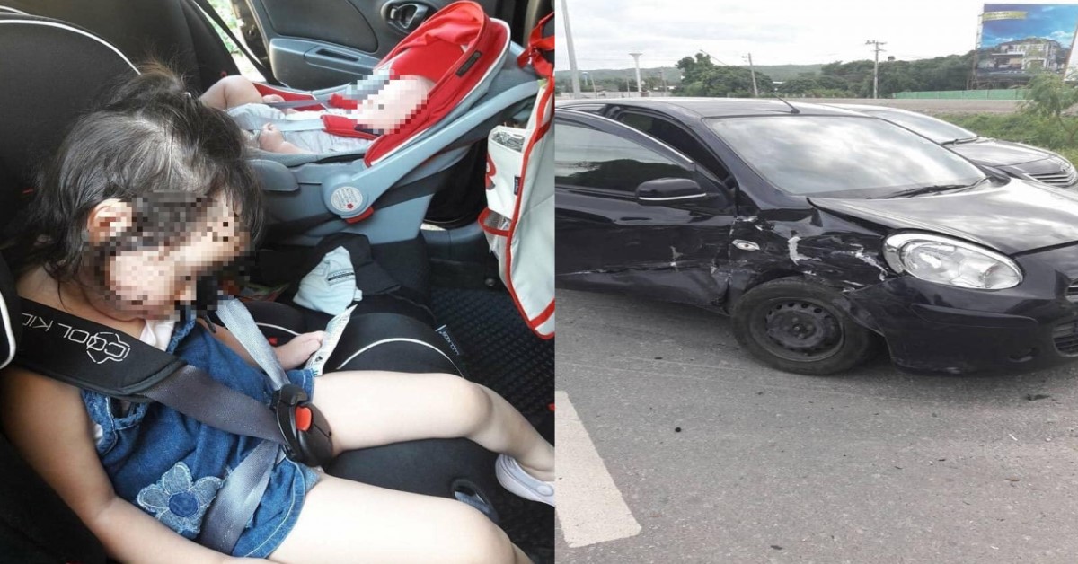 CHILD SEAT PREVENTED SERIOUS INJURIES AFTER CAR HIT BY PICKUP TRUCK