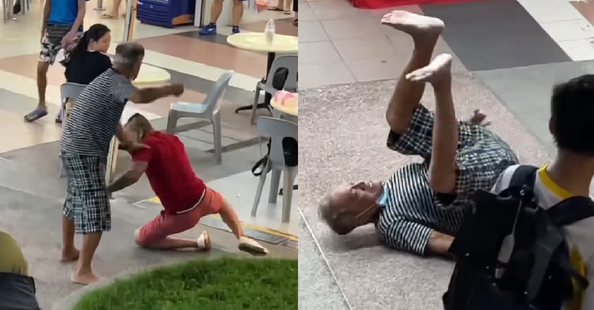 UNCLES 1V1 AT COFFEESHOP, KENA PUNCHED IN THE FACE THEN K.O