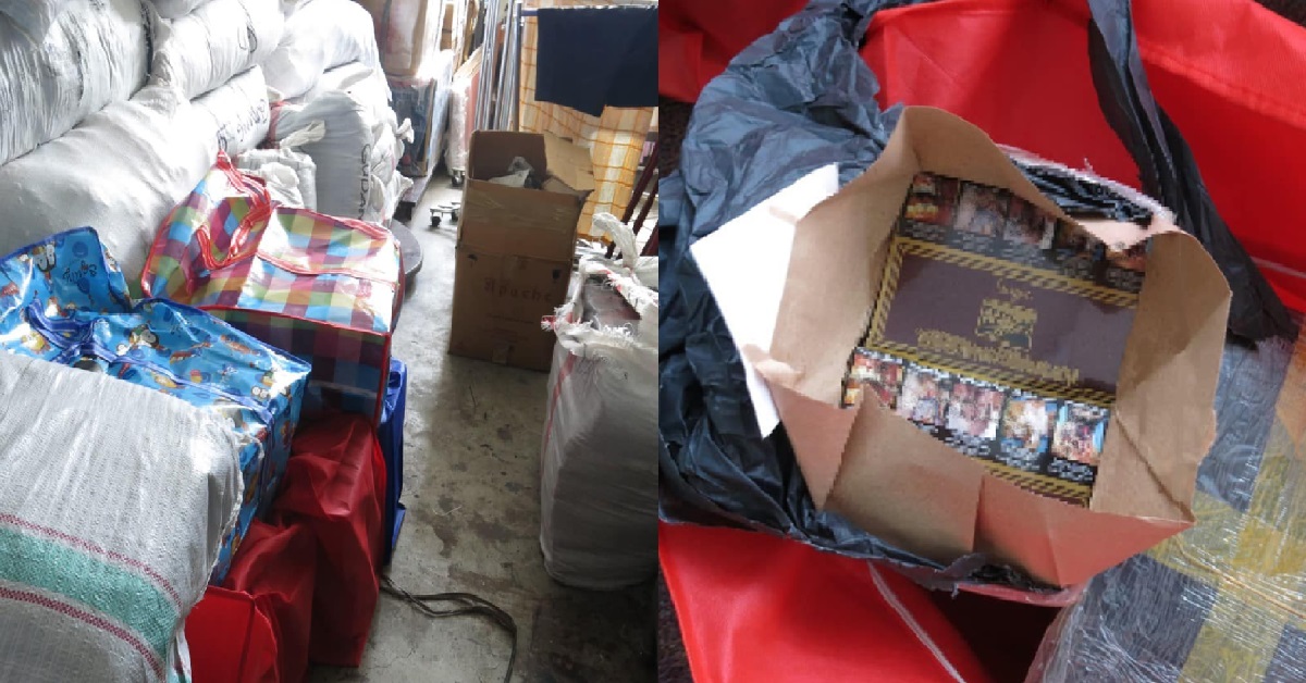 2 S’POREANS ARRESTED, 500 CARTONS OF CONTRABAND CIGARETTES SEIZED