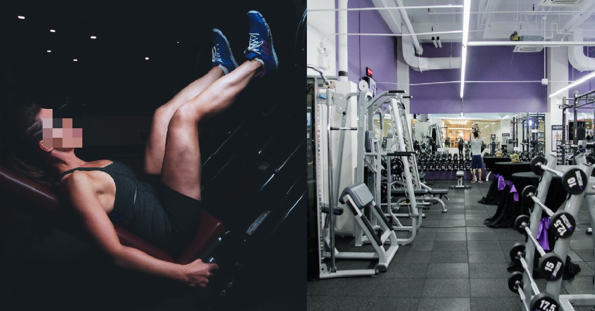 GIRL LIFTING WEIGHTS AT GYM, ACCIDENTALLY FARTED IN FRONT OF CUTE GUY