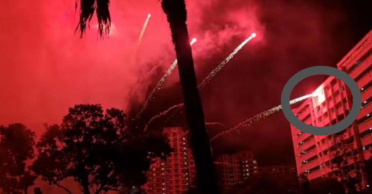 NEW YEAR DAY FIREWORKS HITS HDB BLOCK IN CHAI CHEE