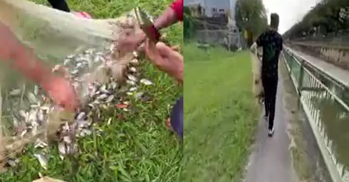 FOREIGN WORKERS GO LONGKANG FISHING, CATCH A LOT OF FISHES