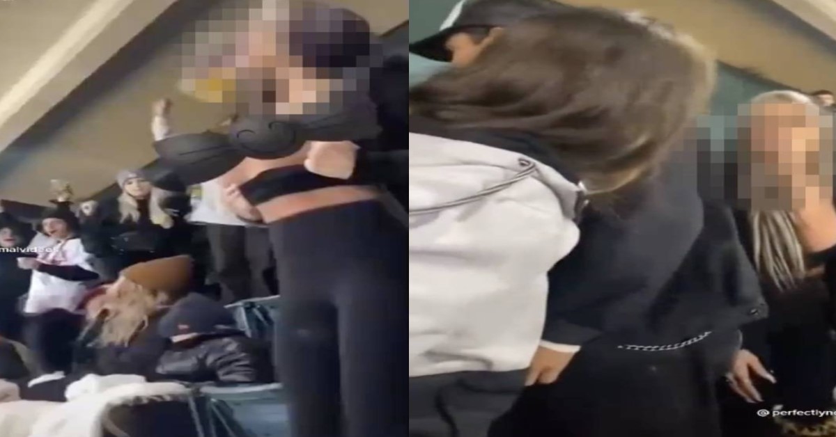 LADY FLASHED HER KNOCKERS AT STADIUM EVENT IN USA, FIGHT ENSUED
