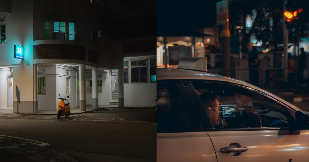 GIRL ALIGHTED FROM TAXI ONE NIGHT, SEES A FEMALE GHOST IN RED BEHIND THE CAR