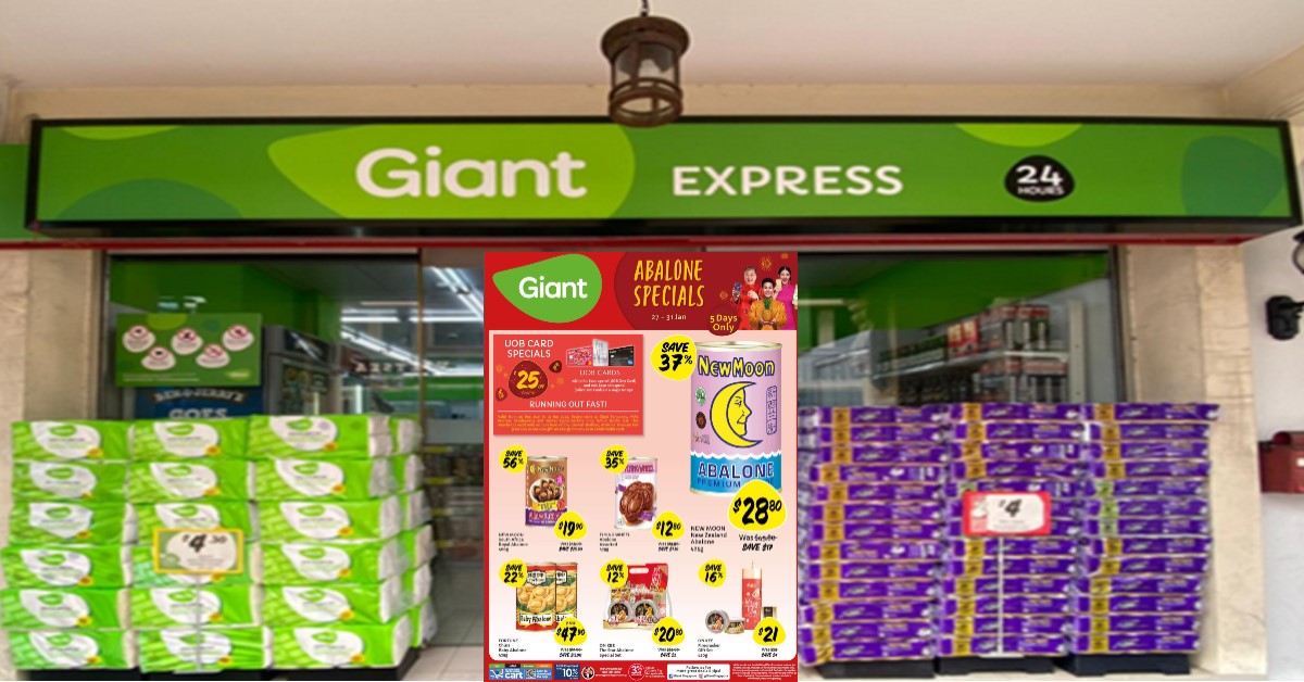 GIANT SPORE ABALONE SPECIALS, VARIOUS BRANDS TILL 31 JAN