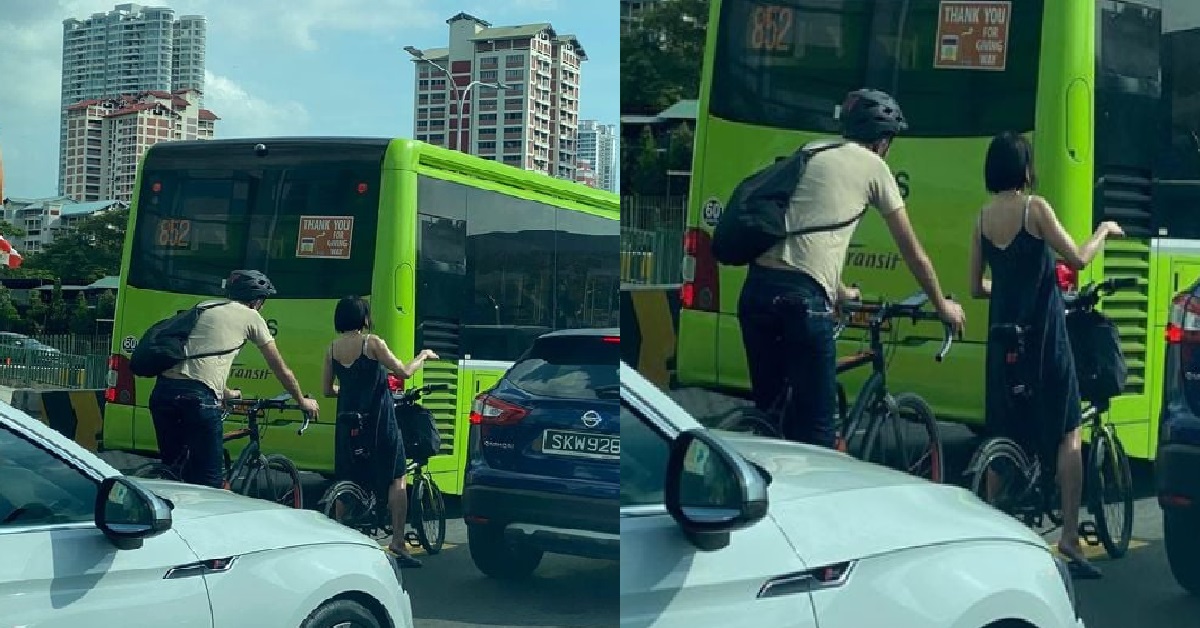 ERRANT CYCLISTS RIDING IN MIDDLE OF ROAD AND NOT WEARING HELMET