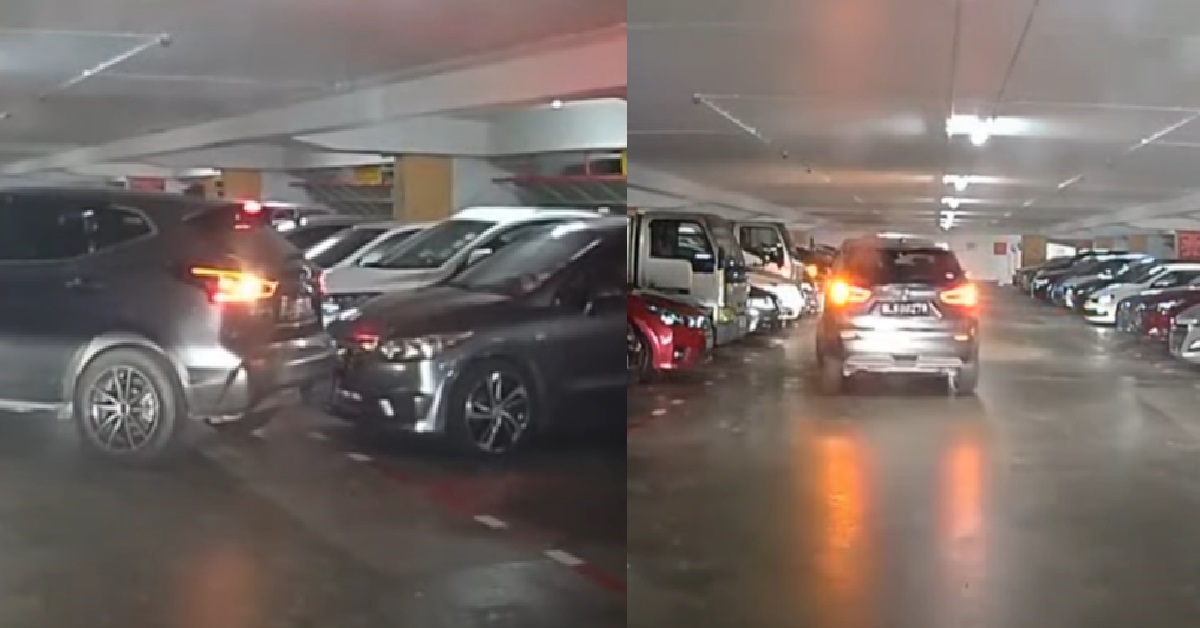 SUV HITS ANOTHER CAR WHILE REVERSING, THEN QUICKLY FLEES THE SCENE