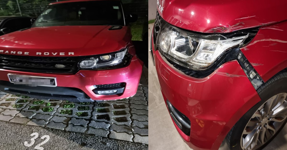 ALLEGED HIT & RUN OF RANGE ROVER AT JURONG WEST ST 92