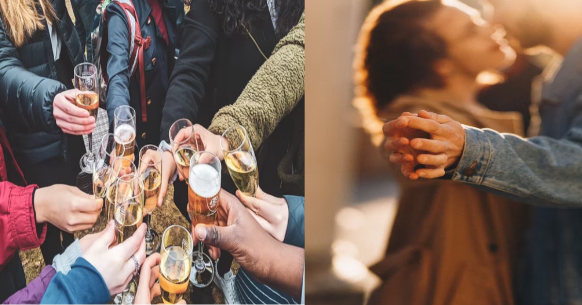DRUNK GIRL HIT ON ALL HER GUY FRIENDS AFTER DRINKING