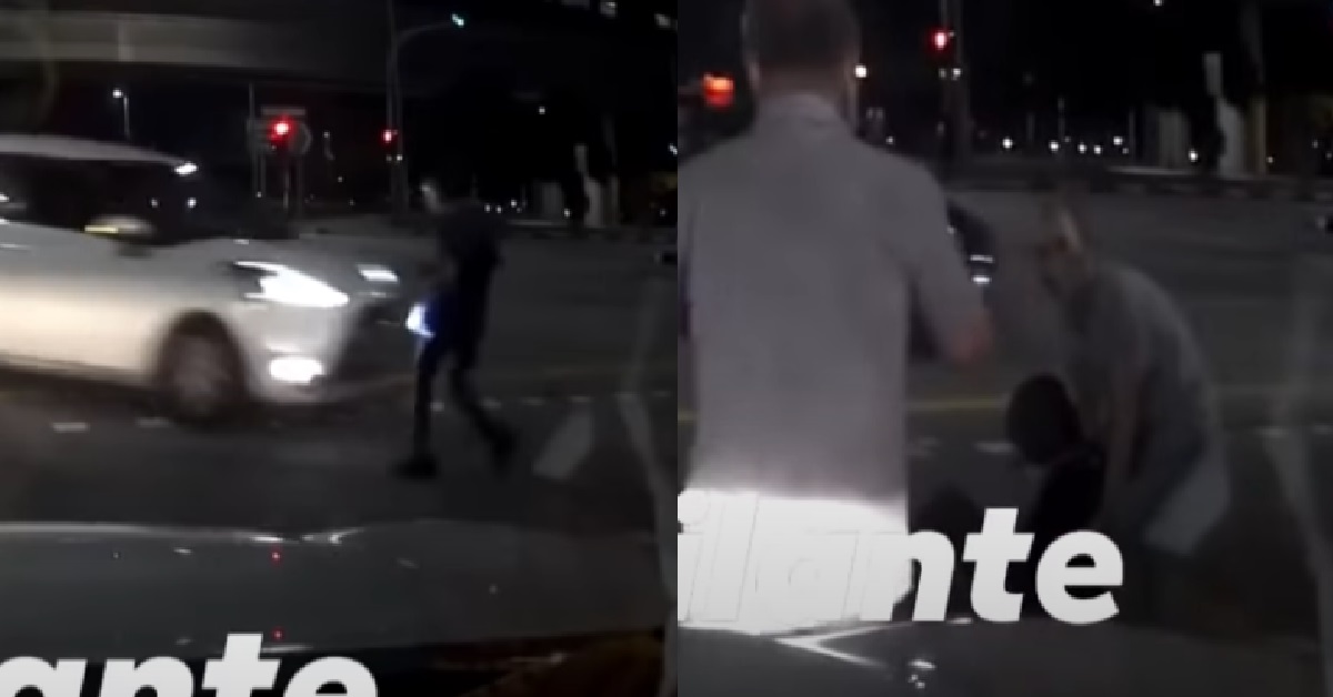 DRIVER REFUSED TO GIVE WAY AND RUNS OVER PEDESTRIAN, FLEES THE SCENE