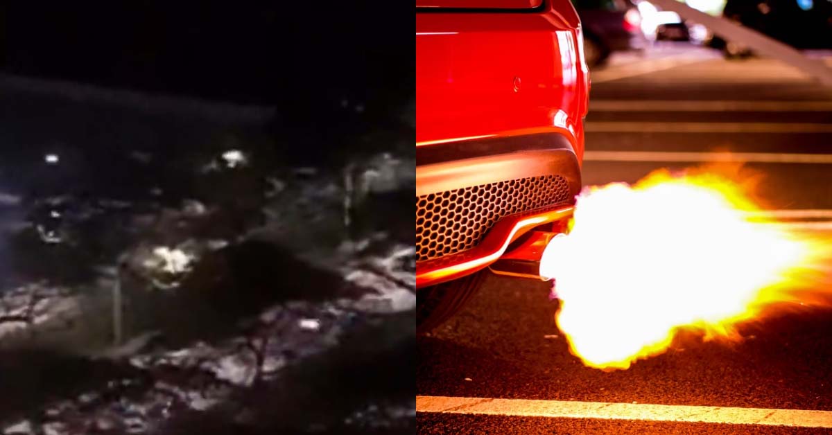 CARS RACING IN THE MIDDLE OF NIGHT ALONG ECP, SIBEI NOISY