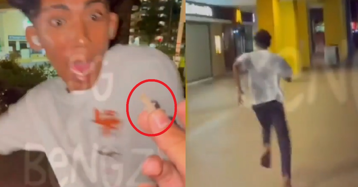 GUY SEES BABY LIZARD, SCREAMS IN HORROR “AHHHH!” THEN RUNS FOR HIS LIFE