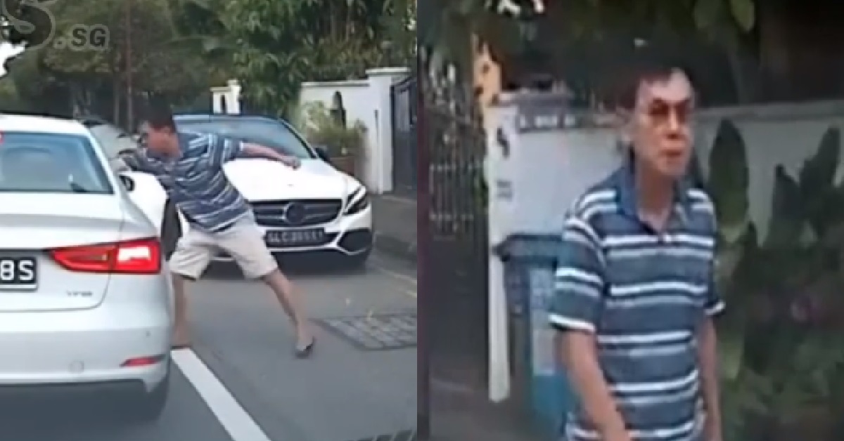 MERCEDES DRIVER ROAD RAGE, PUNCHED AUDI DRIVER THROUGH WINDOW