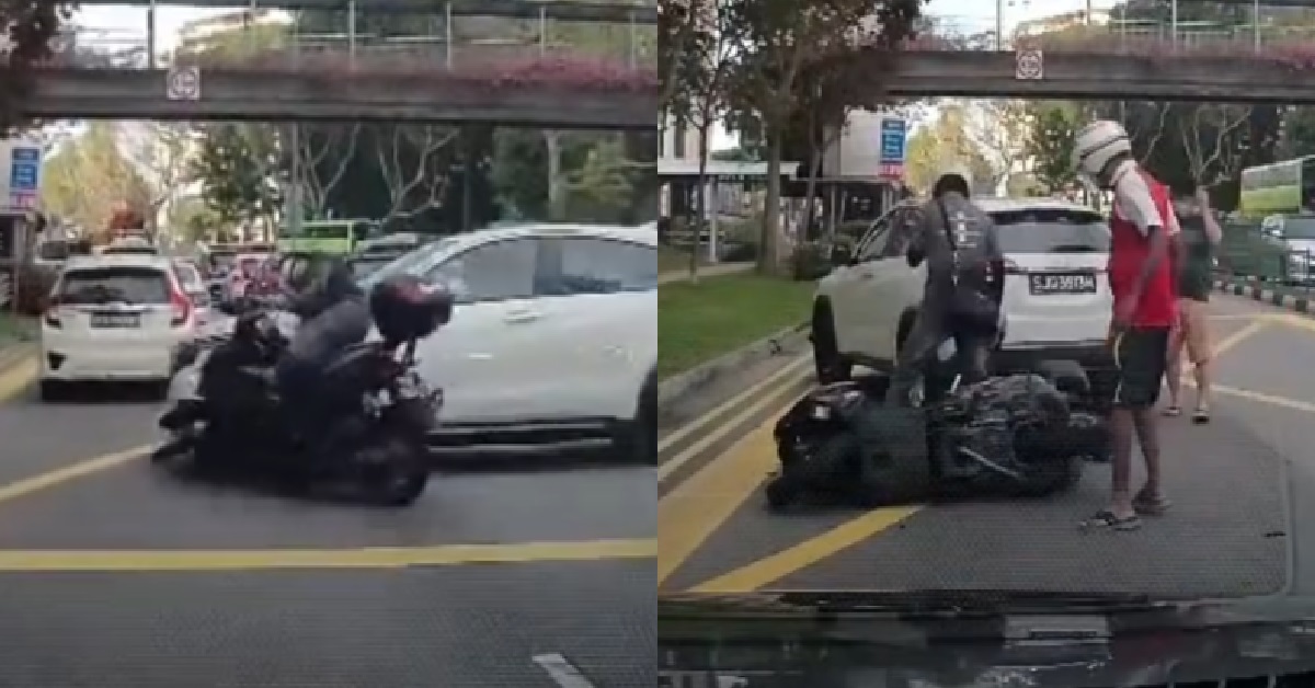 MOTORCYCLIST CRASHED INTO U-TURNING CAR, DIDN’T NOTICE EACH OTHER