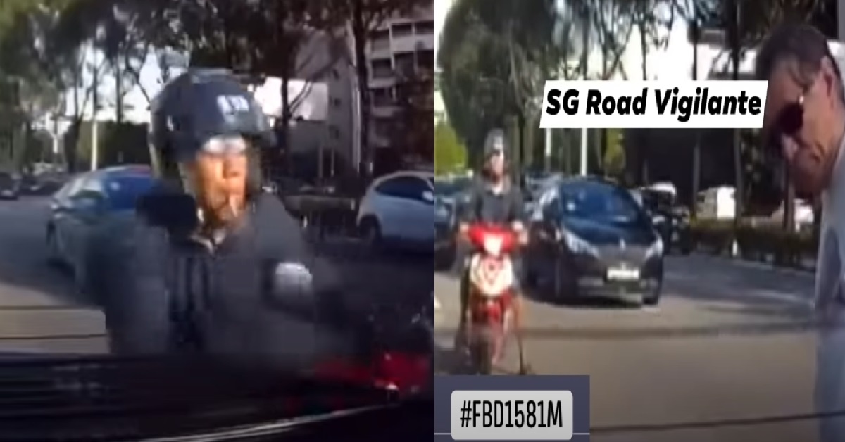 MOTORCYCLIST HITS CAR ON EXPRESSWAY, THEN FLEES WHEN DRIVER COMES OUT