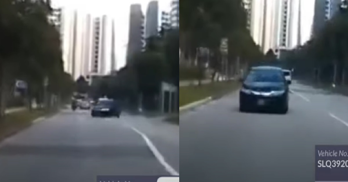 DRIVER WANT TO BE SPECIAL, DRIVE AGAINST ONCOMING TRAFFIC & ALMOST ACCIDENT
