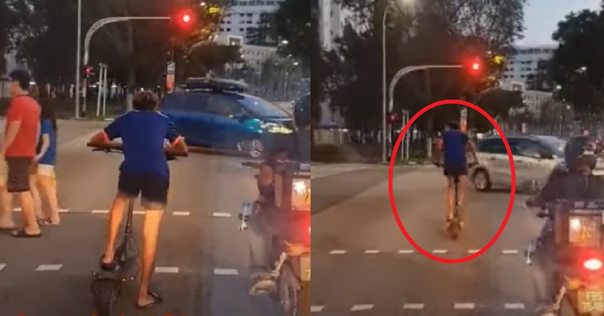 PMD RIDER RIDING ON THE ROAD WITHOUT HELMET, BEATS RED LIGHT AT JUNCTION
