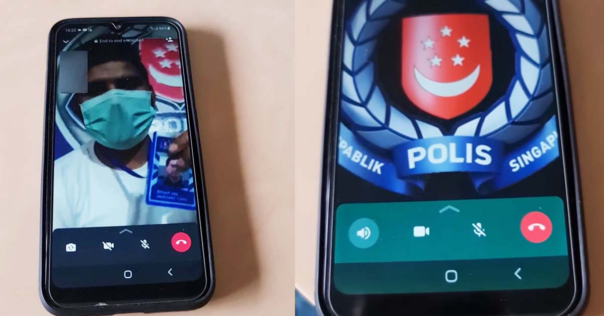 SCAMMER SAYS HIS “POLICE” FROM MARINA BAY DEPARTMENT
