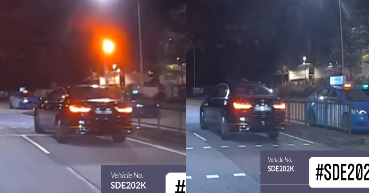 BMW BEATS RED LIGHT BECAUSE HE THINKS THE LAW DOESN’T APPLY TO HIM