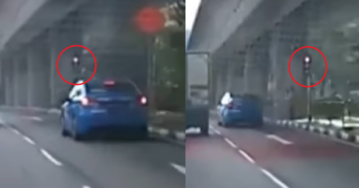 COMFORT TAXI BEATS RED LIGHT AT A SCHOOL ZONE @ UPPER CHANGI ROAD