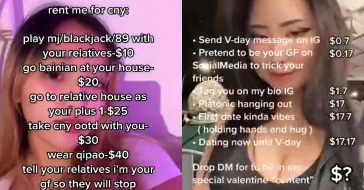 YOUNG GIRLS RENTS THEMSELVES FOR CNY, WEAR QI PAO ADD $40