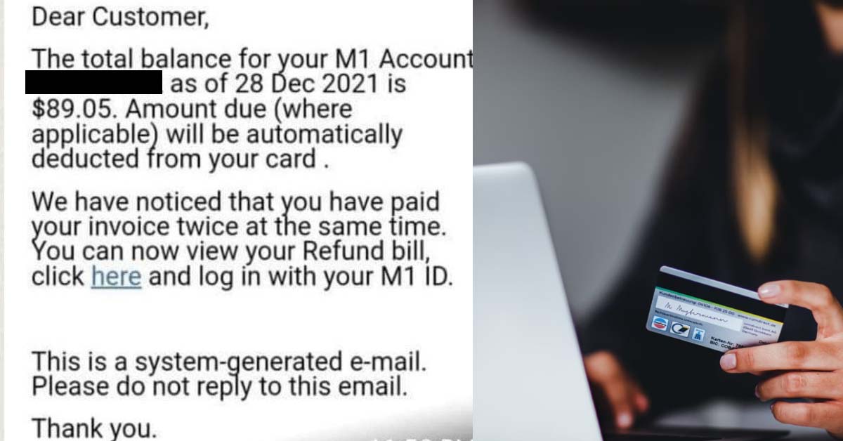 NEW SCAM YET AGAIN, THIS TIME PRETENDING TO BE M1