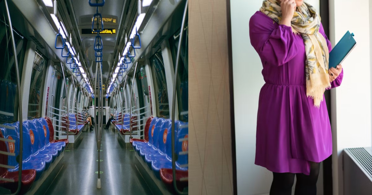 GUY ACCIDENTALLY SCARES OLD LADY BECAUSE OF MISTAKEN IDENTITY AT MRT