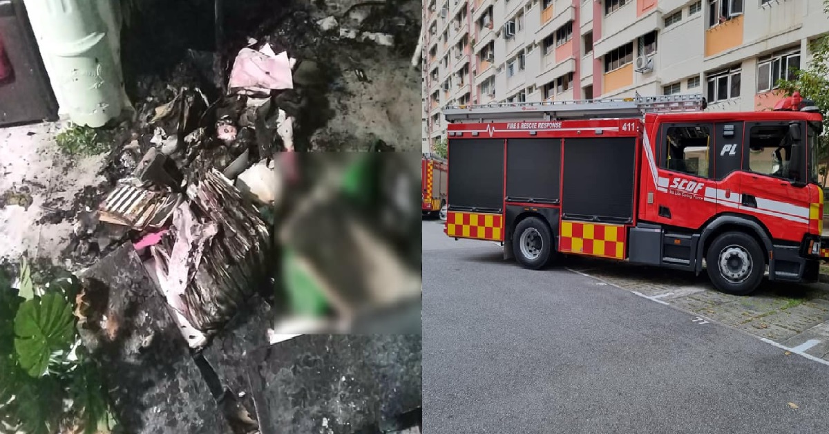 FIRE CAUSED BY E-BIKE BROKE OUT AT JURONG WEST, 5 PEOPLE SENT TO HOSPITAL