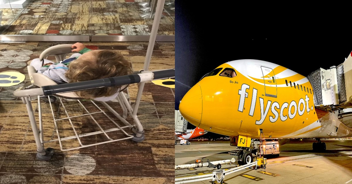 SCOOT FLIGHT CANCELLED CAUSING COUPLE WITH TODDLER TO SLEEP ON CHANGI’S FLOOR