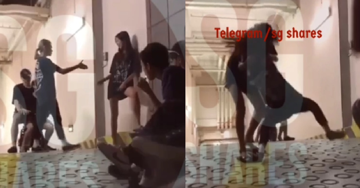 GIRLS HAVING “SETTLEMENT TALK” @ CARPARK, GETS THROWN ONTO FLOOR LIKE DOLL