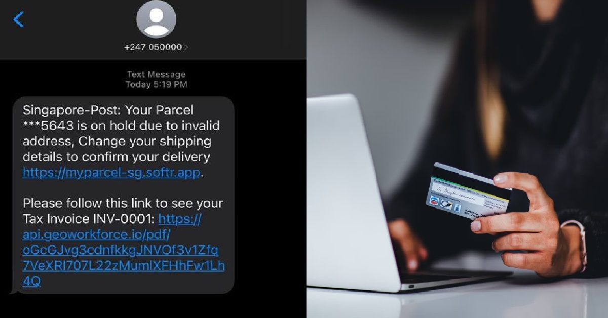 SCAMMERS SPOOF SINGPOST AND TRIES TO CHEAT NETIZEN