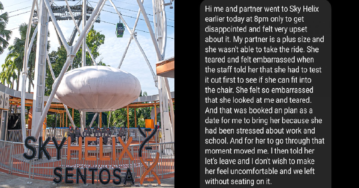 PLUS SIZED WOMAN TOLD SHE NEED TO “TEST IF SHE CAN FIT” INTO SKYHELIX RIDE