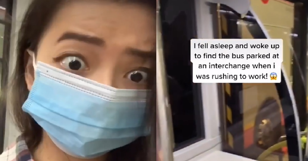 GIRL OVERSLEPT IN BUS ON THE WAY TO WORK, LOCKED INSIDE AT BUS INTERCHANGE