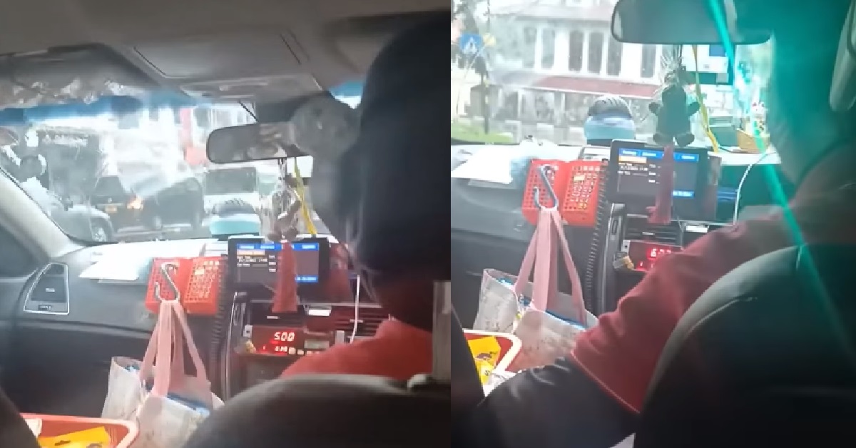 TAXI DRIVER NOT LOOKING AT ROAD, ALLEGEDLY LOOKING AT FEMALE PASSENGER’S CHEST