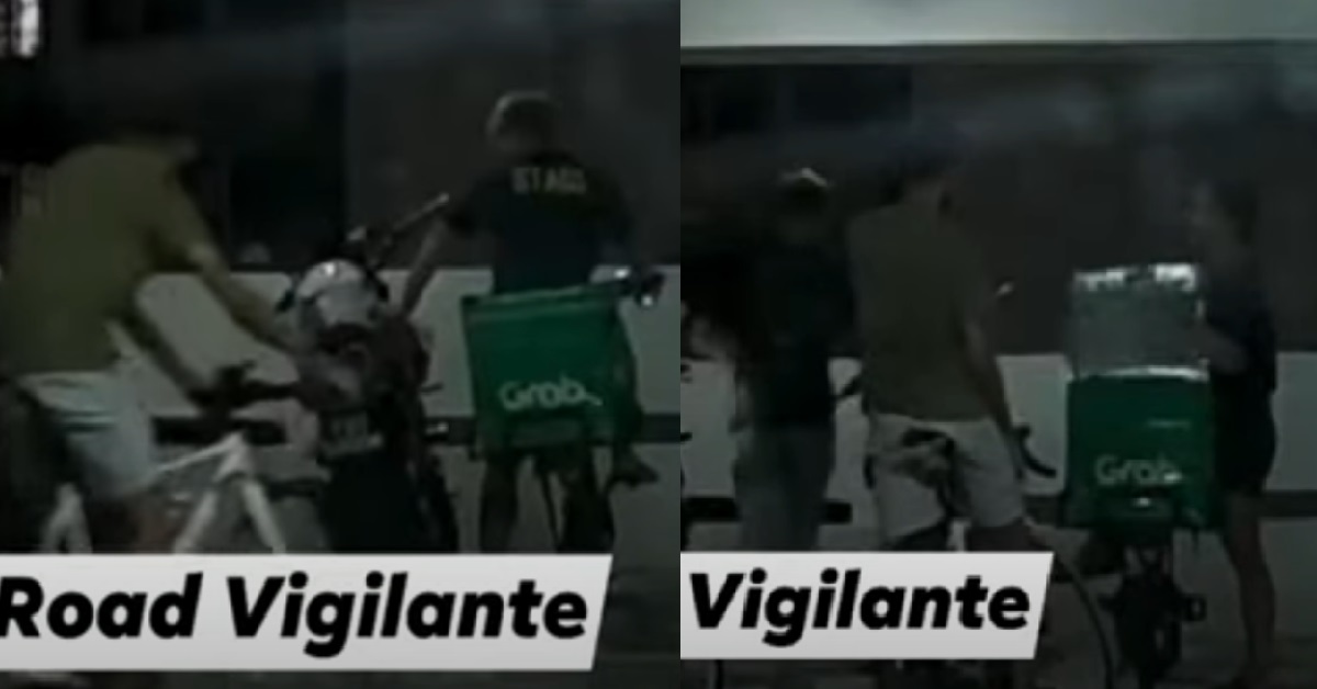 THIEVES SEEN STEALING FROM PARKED MOTORBIKE @ MULTI-STOREY CARPARK