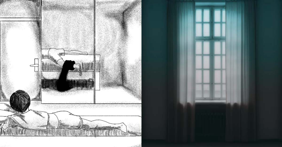 GHOST FROM UNDERNEATH BED GRAB BOYS LEG LEAVING SCRATCHES