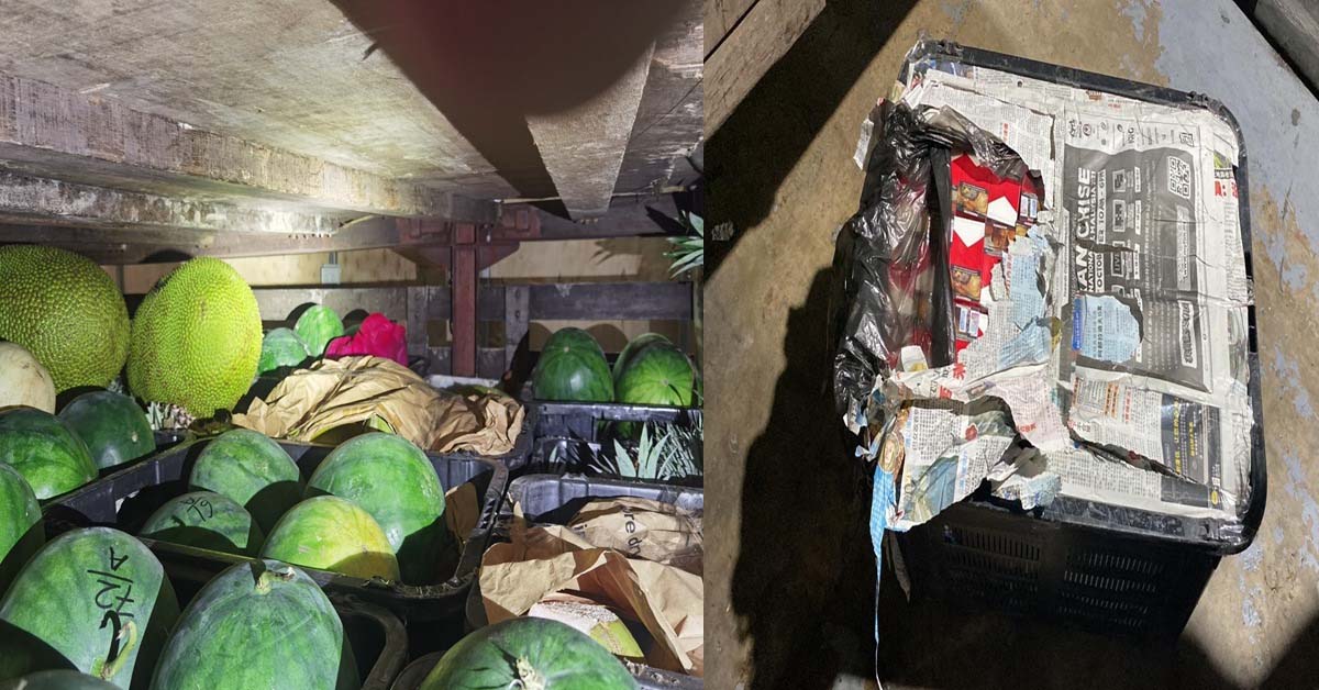 ICA FOUND CIGARETTES HIDDEN AMONG WATERMELONS