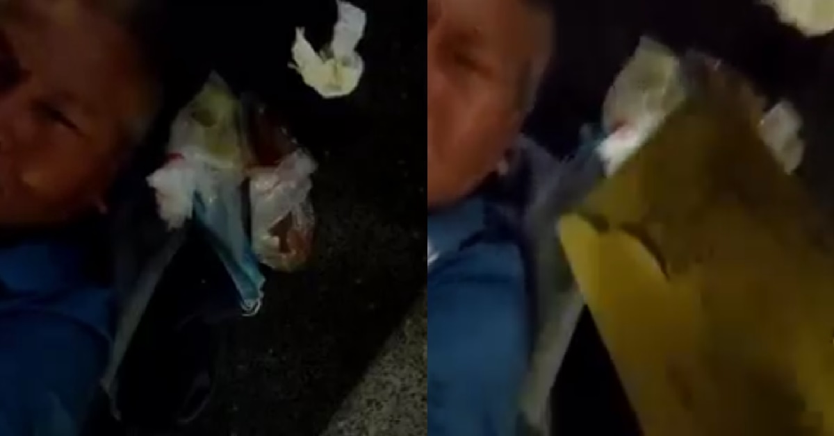 76 Y.O HOMELESS ELDERLY MAN CRIED WHEN RECEIVING GOODWILL ANG PAO